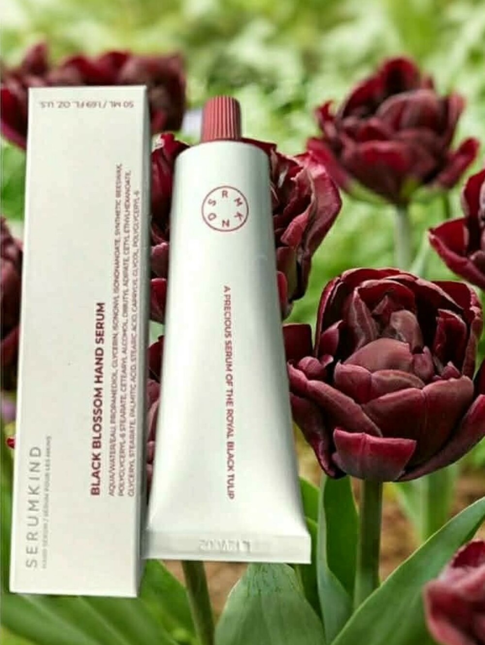 SERUMKIND Black Tulip Blossom Hand Cream Serum Luxury K Beauty 50ml *BNIB!